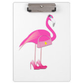 Roze Flamingo - Klembord (Voorkant)