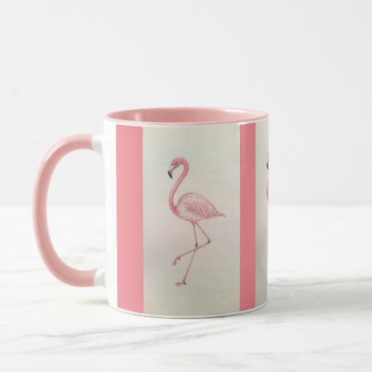 Roze Flamingo Koffie Mok (Links)