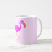 Roze Flamingo Koffie Mok - Kies kleuren (Voorkant rechts)