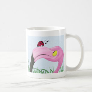  roze flamingo koffiemok