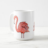 Roze Flamingo Koffiemok (Voorkant links)