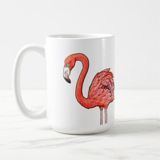 Roze Flamingo Koffiemok (Links)
