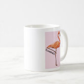 Roze flamingo koffiemok (Voorkant rechts)