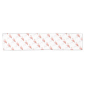 Roze Flamingo Korte Tafelloper (Horizontaal)