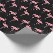 Roze Flamingo Kudde Naadloos Ontwerp Cadeaupapier (Hoek)