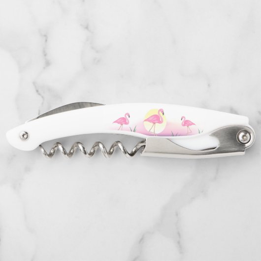 Roze Flamingo Kurkentrekker (Achterkant)