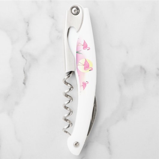 Roze Flamingo Kurkentrekker (Voorkant)