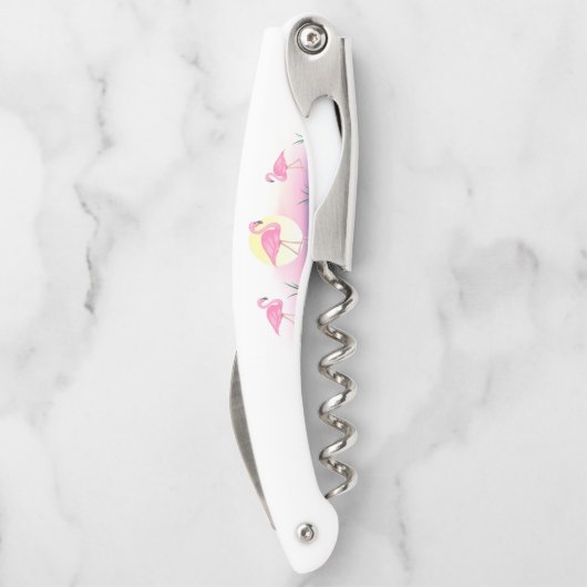 Roze Flamingo Kurkentrekker (Achterkant)