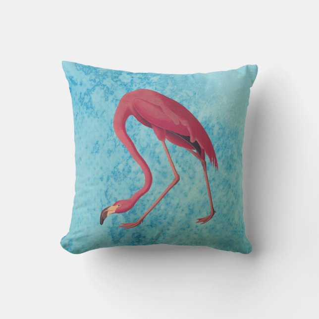  roze flamingo kussen (Voorkant)