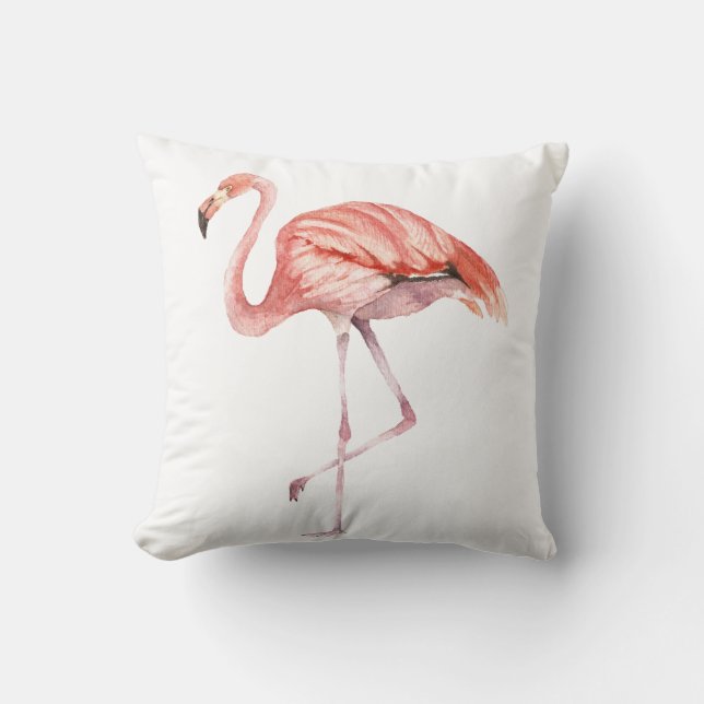 Roze Flamingo Kussen (Voorkant)
