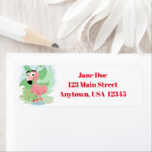 Roze Flamingo Label (Insitu)