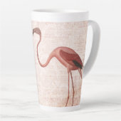 roze flamingo  latte mok (Rechterhoek)