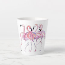 Roze Flamingo Latte Mok