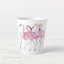 Roze Flamingo Latte Mok