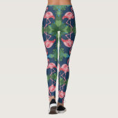  roze flamingo leggings (Achterkant)