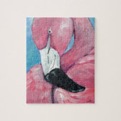 Roze Flamingo Legpuzzel (Verticaal)