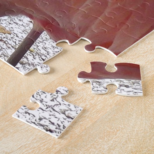 Roze Flamingo Legpuzzel (Zijkant)