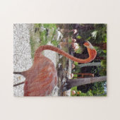 Roze Flamingo Legpuzzel (Horizontaal)