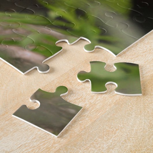  roze flamingo legpuzzel (Zijkant)