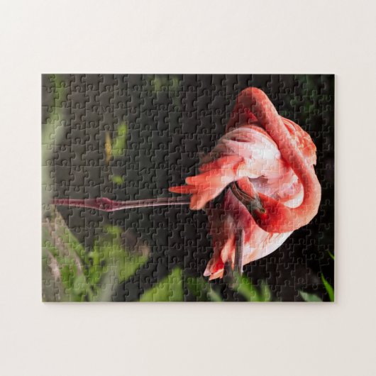 roze flamingo legpuzzel (Horizontaal)
