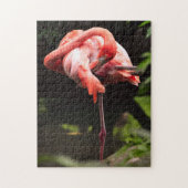 roze flamingo legpuzzel (Verticaal)