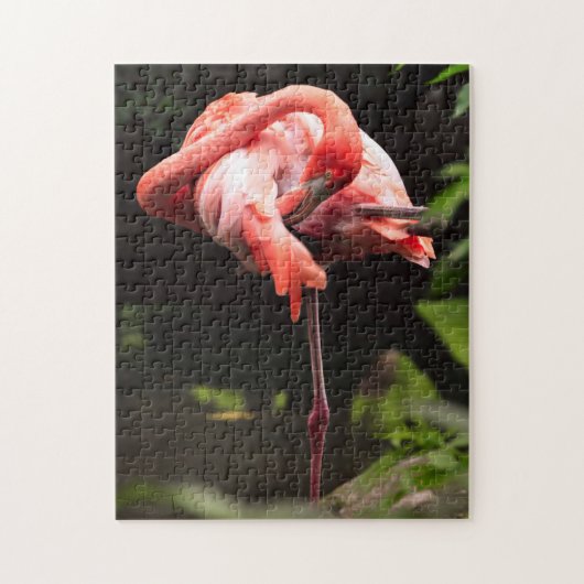  roze flamingo legpuzzel (Verticaal)