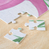 roze flamingo legpuzzel (Zijkant)