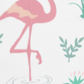 Roze flamingo leuke turquoise patroon behang (Zoom)