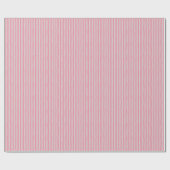 Roze Flamingo & Lichtgrijze Scheve Strepen Cadeaupapier (Vlak)