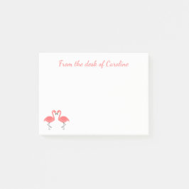 Roze Flamingo Liefde - Bruiloft Vrijgezellenfeest Post-it® Notes