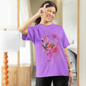 Roze flamingo Liefhebbers T-shirt
