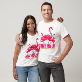 Roze Flamingo Lingo T-shirt (Unisex)
