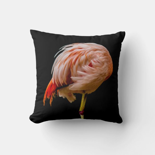Roze Flamingo Lollipop Kussen (Voorkant)