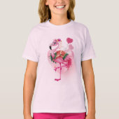 Roze Flamingo Lover T-shirt (Voorkant)