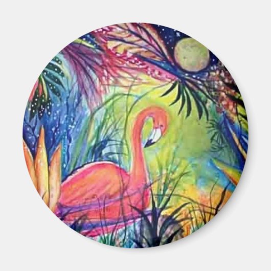Roze Flamingo Magneet (Voorkant)