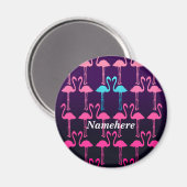 : roze flamingo magneet (Voorkant / Achterkant)