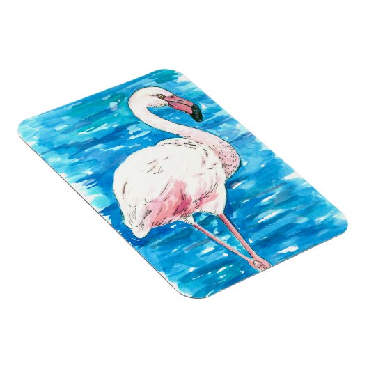Roze flamingo magneet (Rechterzijde)