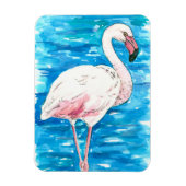Roze flamingo magneet (Verticaal)