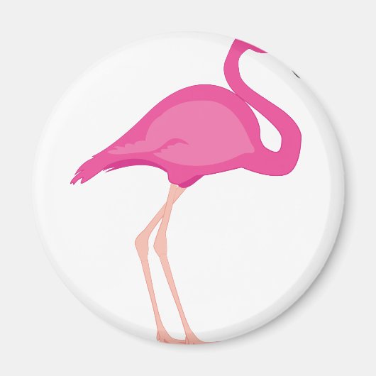 Roze Flamingo Magneet (Voorkant)