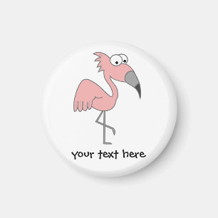 Roze Flamingo Magneet