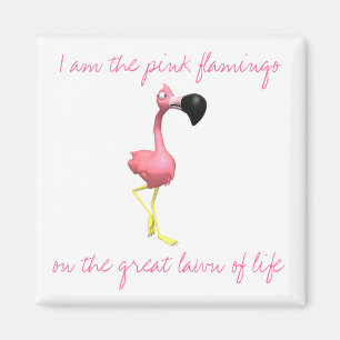 Roze Flamingo Magnet