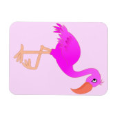 Roze Flamingo Magnet Magneet (Horizontaal)