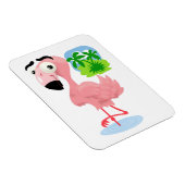 Roze Flamingo Magnet Magneet (Rechterzijde)