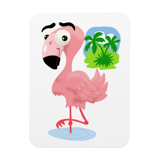 Roze Flamingo Magnet Magneet (Verticaal)