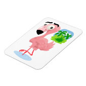 Roze Flamingo Magnet Magneet (Linkerzijde)