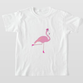 Roze Flamingo - Meisjes' Basic T-Shirt