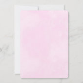 Roze Flamingo met Fruit & Macarons Verjaardagsfees Kaart (Achterkant)