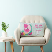 Roze Flamingo met Vers Vruchten Baby Geboorte Kussen (Stoel)