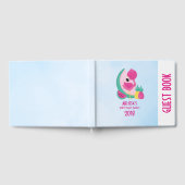 Roze Flamingo met Watermeloen en ananas Gastenboek (Volledig)