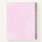 Roze Flamingo met Watermeloen en ananas Notitieboek (Achterkant)